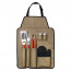7-Piece Outdoor BBQ Apron and Utensil Set